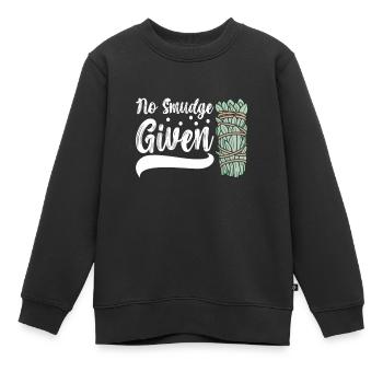 Kräuter Räuchern Smudging Spirituell - Kinder Premium Organic Sweatshirt - Schwarz - Vorne - AI Model Kid Female (0cm)