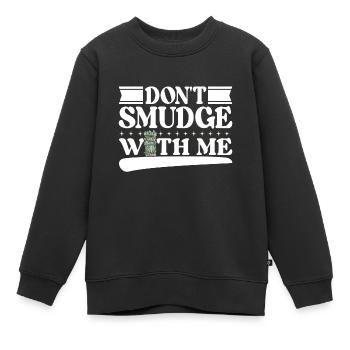 Kräuter Räuchern Smudging Spirituell - Kinder Premium Organic Sweatshirt - Schwarz - Vorne - AI Model Kid Female (0cm)