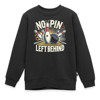 Kein Pin wird zurückgelassen - Kinder Premium Organic Sweatshirt - Schwarz - Vorne - AI Model Kid Female (0cm)