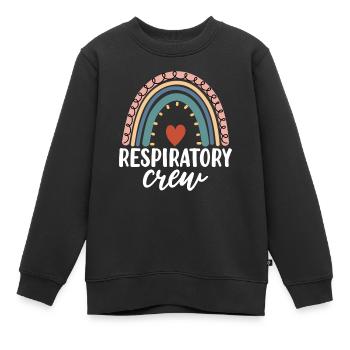 Atemtherapie Boho Rainbow Funny Gesundheitswesen - Kinder Premium Organic Sweatshirt - Schwarz - Vorne - AI Model Kid Female (0cm)