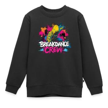 Breakdance Crew Breakdance Breakdancing Breakdance - Sweat Premium enfant bio - noir - Devant - AI Model Kid Female (0cm)