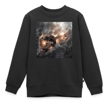 Ukulele - Kinder Premium Organic Sweatshirt - Schwarz - Vorne - AI Model Kid Female (0cm)
