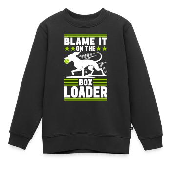 Flyball Sports canins - Sweat Premium enfant bio - noir - Devant - AI Model Kid Female (0cm)