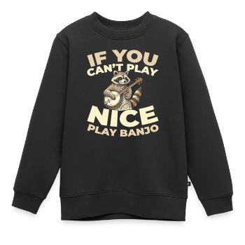 Banjo - Sweat Premium enfant bio - noir - Devant - AI Model Kid Female (0cm)