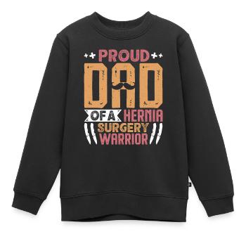 Hernia Surgery - Kids Premium Organic Sweatshirt - black - Front - AI Model Kid Female (0cm)