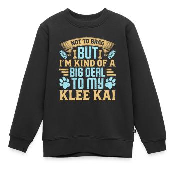 Trèfle d’Alaska Kai - Sweat Premium enfant bio - noir - Devant - AI Model Kid Female (0cm)