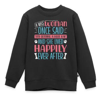Alaskan Klee Kai - Kinder Premium Organic Sweatshirt - Schwarz - Vorne - AI Model Kid Female (0cm)