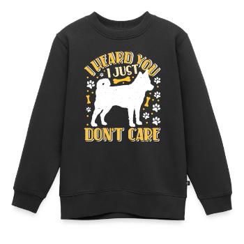 Trèfle d’Alaska Kai - Sweat Premium enfant bio - noir - Devant - AI Model Kid Female (0cm)