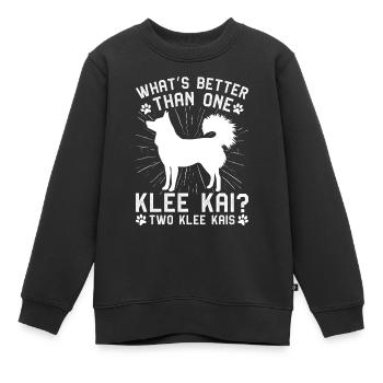 Alaskan Klee Kai - Kinder Premium Organic Sweatshirt - Schwarz - Vorne - AI Model Kid Female (0cm)