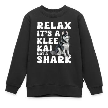 Trèfle d’Alaska Kai - Sweat Premium enfant bio - noir - Devant - AI Model Kid Female (0cm)