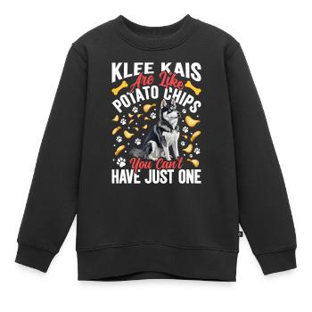 Alaskan Klee Kai - Kinder Premium Organic Sweatshirt - Schwarz - Vorne - AI Model Kid Female (0cm)