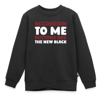 Akkordeon - Kinder Premium Organic Sweatshirt - Schwarz - Vorne - AI Model Kid Female (0cm)