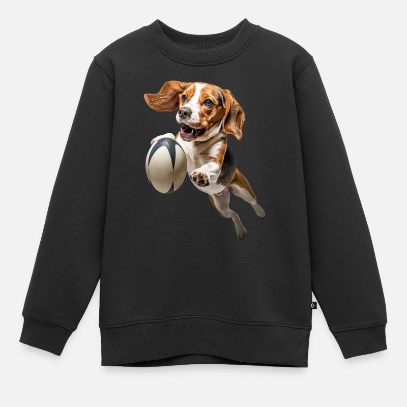 Beagle - Kinder Premium Organic Sweatshirt - Schwarz