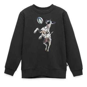 Deutsche Dogge - Kinder Premium Organic Sweatshirt - Schwarz - Vorne - AI Model Kid Female (0cm)