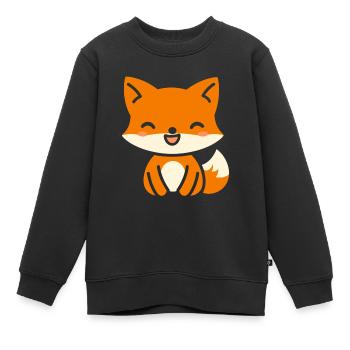 RAND 7 - Kinder Premium Organic Sweatshirt - Schwarz - Vorne - AI Model Kid Female (0cm)