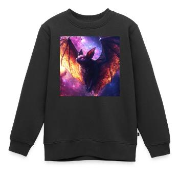 Schläger - Kinder Premium Organic Sweatshirt - Schwarz - Vorne - AI Model Kid Female (0cm)