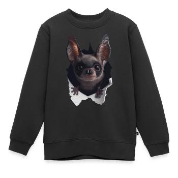 Schläger - Kinder Premium Organic Sweatshirt - Schwarz - Vorne - AI Model Kid Female (0cm)