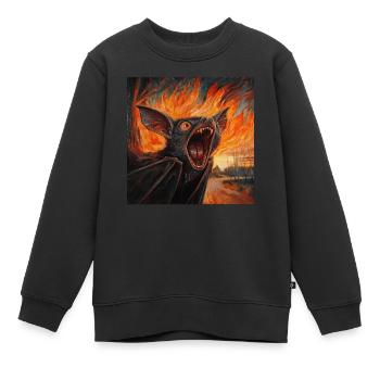 Schläger - Kinder Premium Organic Sweatshirt - Schwarz - Vorne - AI Model Kid Female (0cm)
