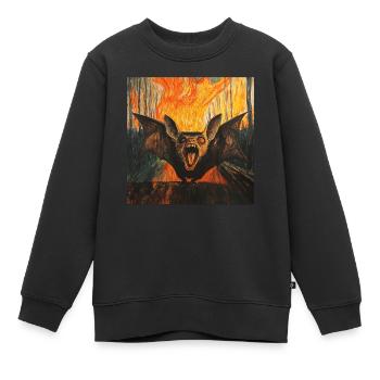Schläger - Kinder Premium Organic Sweatshirt - Schwarz - Vorne - AI Model Kid Female (0cm)