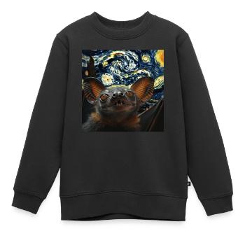 Schläger - Kinder Premium Organic Sweatshirt - Schwarz - Vorne - AI Model Kid Female (0cm)