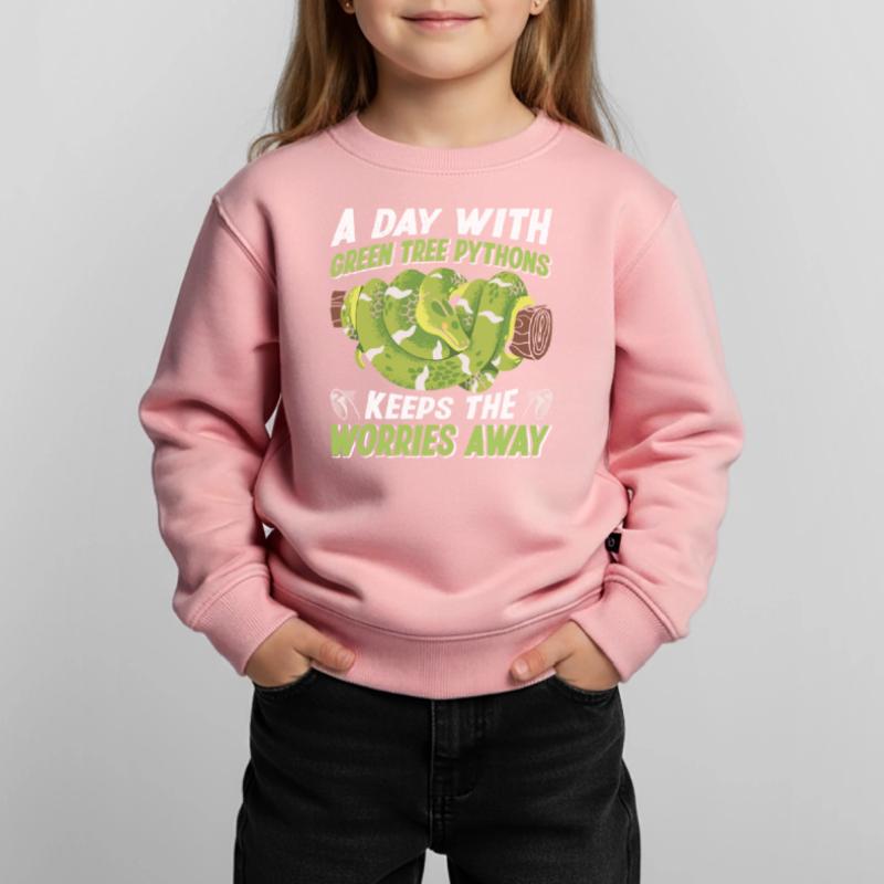 Green Tree Python Kids Premium Organic Sweatshirt