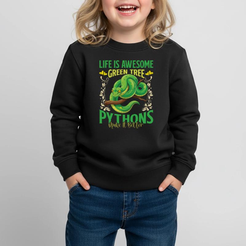 Python arborescent vert Sweat Premium enfant bio