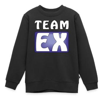 ÉQUIPE EX - Sweat Premium enfant bio - noir - Devant - AI Model Kid Female (0cm)