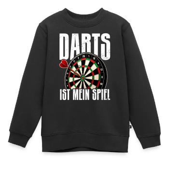 Fléchettes Jeu de fléchettes Jeu de fléchettes Jeu de fléchettes - Sweat Premium enfant bio - noir - Devant - AI Model Kid Female (0cm)