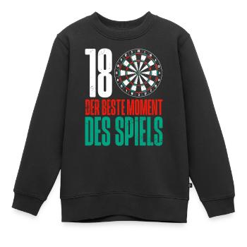 Fléchettes Jeu de fléchettes Jeu de fléchettes Jeu de fléchettes - Sweat Premium enfant bio - noir - Devant - AI Model Kid Female (0cm)