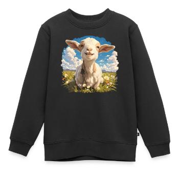 Ziegen Ziege - Kinder Premium Organic Sweatshirt - Schwarz - Vorne - AI Model Kid Female (0cm)