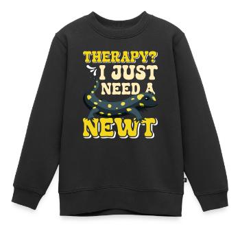 Molch - Kinder Premium Organic Sweatshirt - Schwarz - Vorne - AI Model Kid Female (0cm)