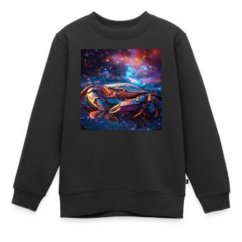 Krabbe - Kinder Premium Organic Sweatshirt - Schwarz - Vorne - AI Model Kid Female (0cm)