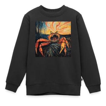 Krabbe - Kinder Premium Organic Sweatshirt - Schwarz - Vorne - AI Model Kid Female (0cm)