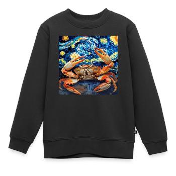 Krabbe - Kinder Premium Organic Sweatshirt - Schwarz - Vorne - AI Model Kid Female (0cm)