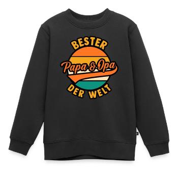 Grand-père Grand-père Arrière-grand-père Arrière-grand-père - Sweat Premium enfant bio - noir - Devant - AI Model Kid Female (0cm)