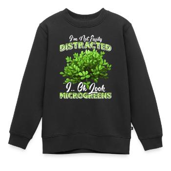 Micro-pousses Micro-pousses - Sweat Premium enfant bio - noir - Devant - AI Model Kid Female (0cm)