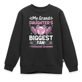 Volleyball Grammy Bump Set Spike Lustiger Volleyball - Kinder Premium Organic Sweatshirt - Schwarz - Vorne - AI Model Kid Female (0cm)