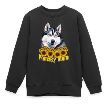 Chien disant chien chien - Sweat Premium enfant bio - noir - Devant - AI Model Kid Female (0cm)