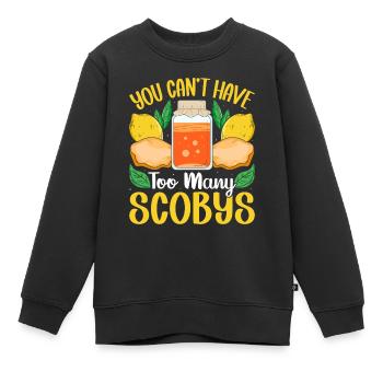 Kombucha Scoby fermented drinks - Kinder Premium Organic Sweatshirt - Schwarz - Vorne - AI Model Kid Female (0cm)