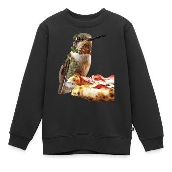 Kolibri - Kinder Premium Organic Sweatshirt - Schwarz - Vorne - AI Model Kid Female (0cm)