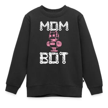 Mom Bot Roboteringenieurin Mom - Kinder Premium Organic Sweatshirt - Schwarz - Vorne - AI Model Kid Female (0cm)
