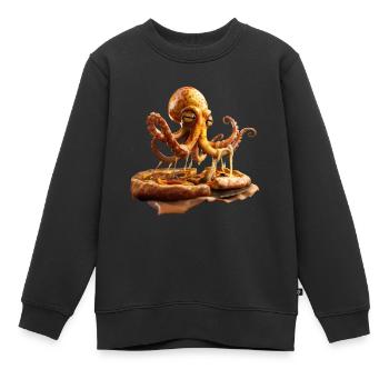 Tintenfisch - Kinder Premium Organic Sweatshirt - Schwarz - Vorne - AI Model Kid Female (0cm)