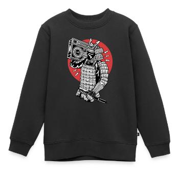 Pop Culture Aamurai boombox - Sweat Premium enfant bio - noir - Devant - AI Model Kid Female (0cm)