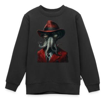Tintenfisch - Kinder Premium Organic Sweatshirt - Schwarz - Vorne - AI Model Kid Female (0cm)
