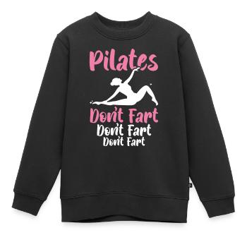 Pilates Don’t Fet Professeur de Pilates Exercice de yoga - Sweat Premium enfant bio - noir - Devant - AI Model Kid Female (0cm)