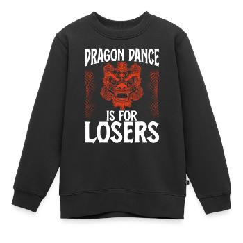 Lion Dance Chinesisches Neujahr Löwentanz - Kinder Premium Organic Sweatshirt - Schwarz - Vorne - AI Model Kid Female (0cm)