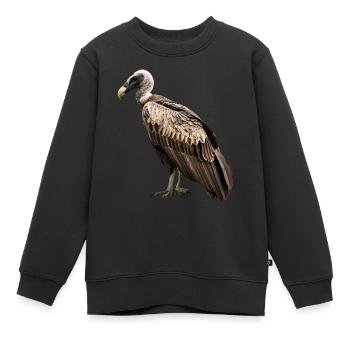 Geier - Kinder Premium Organic Sweatshirt - Schwarz - Vorne - AI Model Kid Female (0cm)