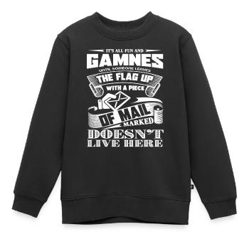 Mail Carrier Proud To Be A Mail Carrier - Kids Premium Organic Sweatshirt - black - Front - AI Model Kid Female (0cm)