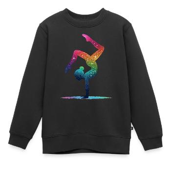 Gymnastik Gymnast Akrobatik Gymnastin - Kinder Premium Organic Sweatshirt - Schwarz - Vorne - AI Model Kid Female (0cm)