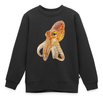 Tintenfisch - Kinder Premium Organic Sweatshirt - Schwarz - Vorne - AI Model Kid Female (0cm)